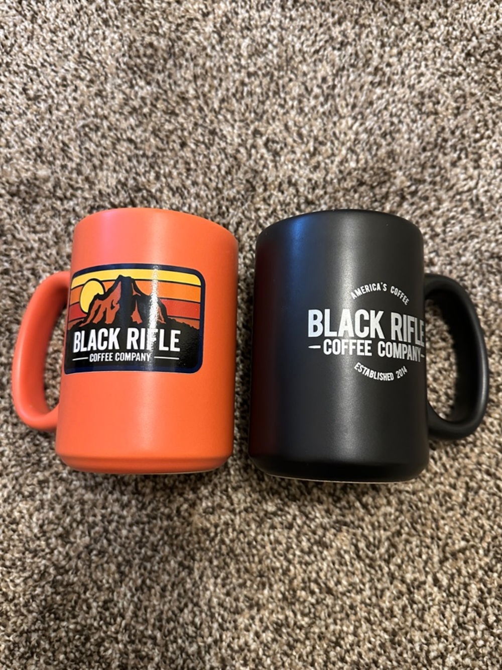 Black Rifle Coffee Company Mug Set - Black & Orange